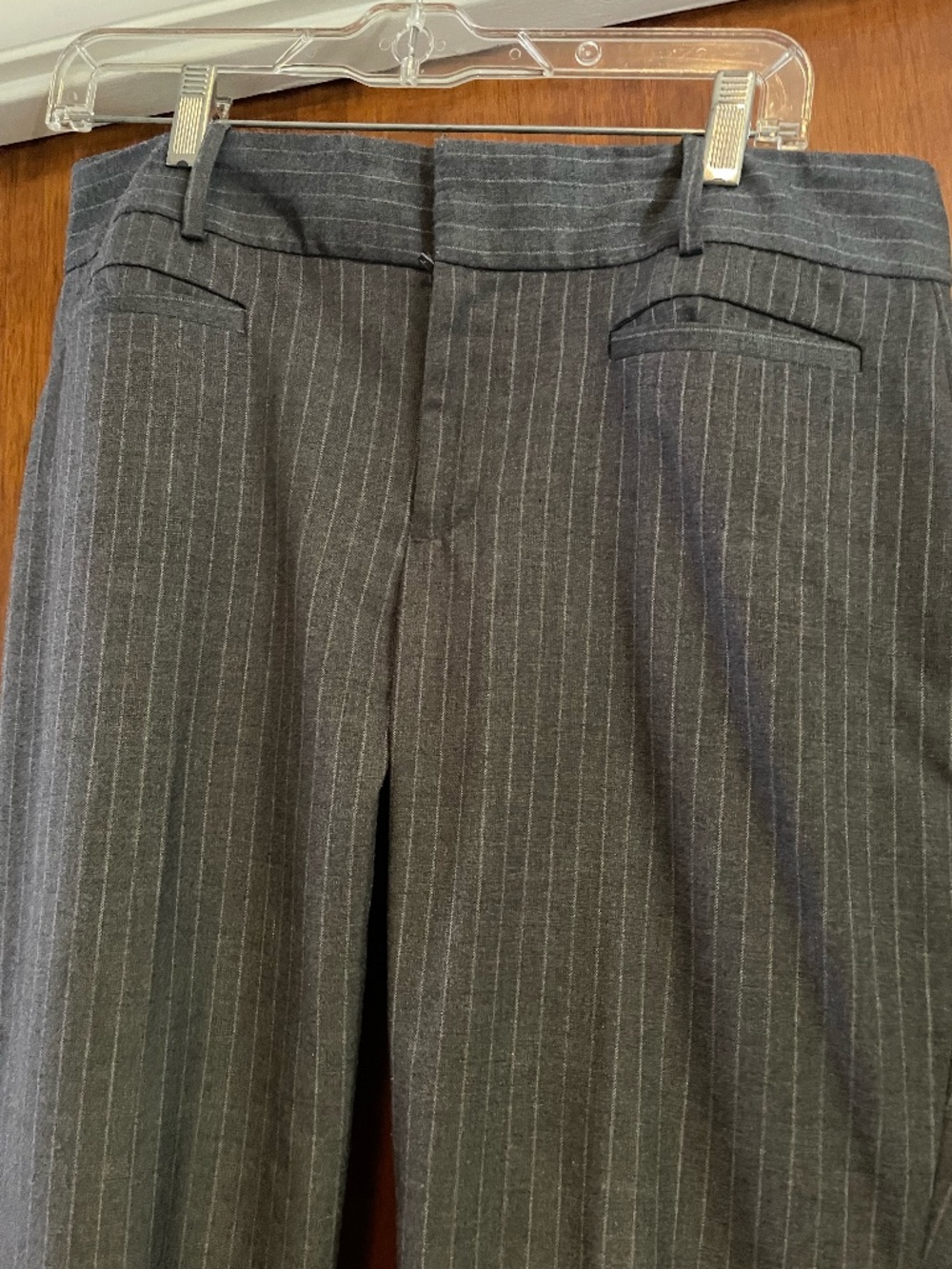 CK Calvin Klein gray striped dress pants 10